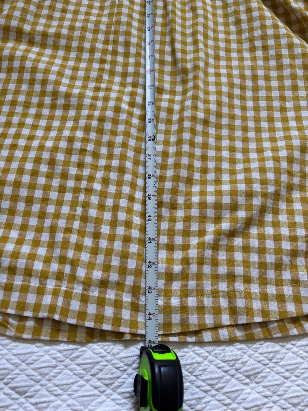 English Factory Yellow Gingham Dress with White Collar - Picture 6 of 6